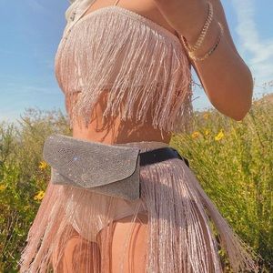 PINK FRINGE 2 PIECE SET